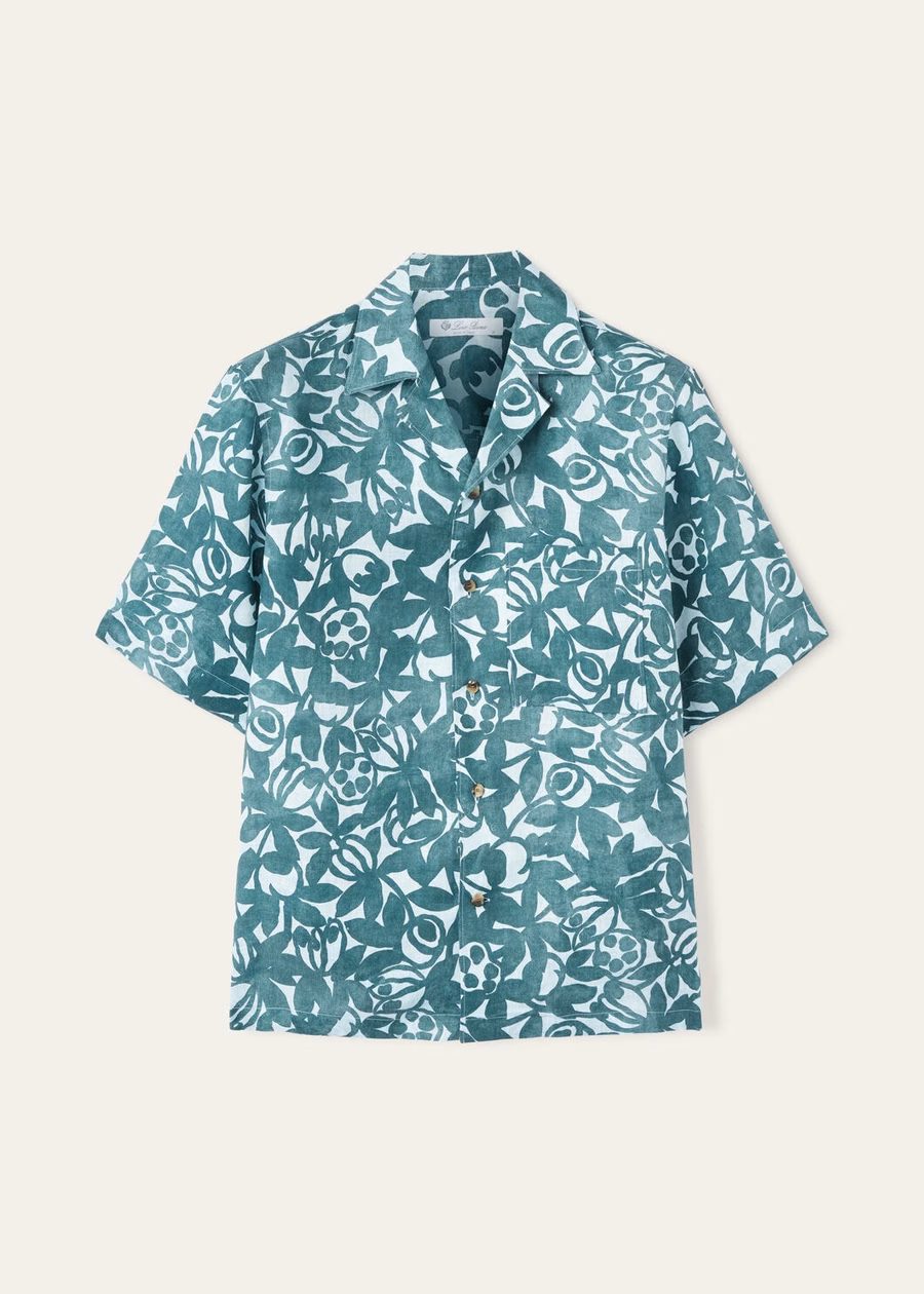 Federico shirt in spirulina groen/rustgevende tint