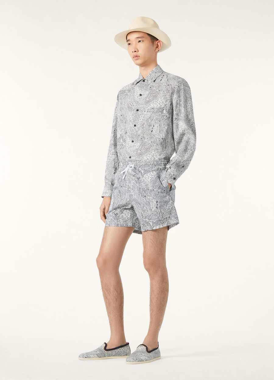 Andre Shirt Krijt/Marineblauw