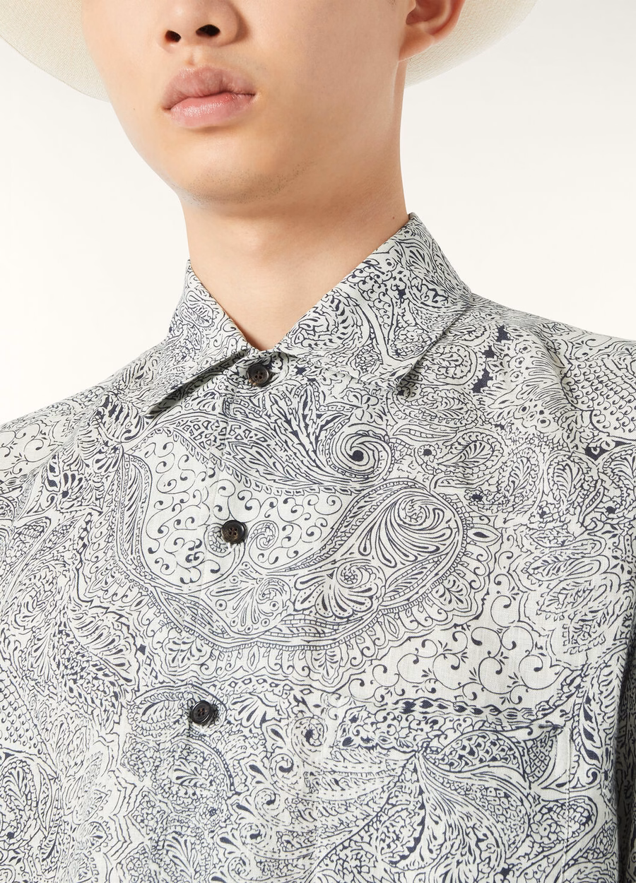 Andre Shirt Krijt/Marineblauw