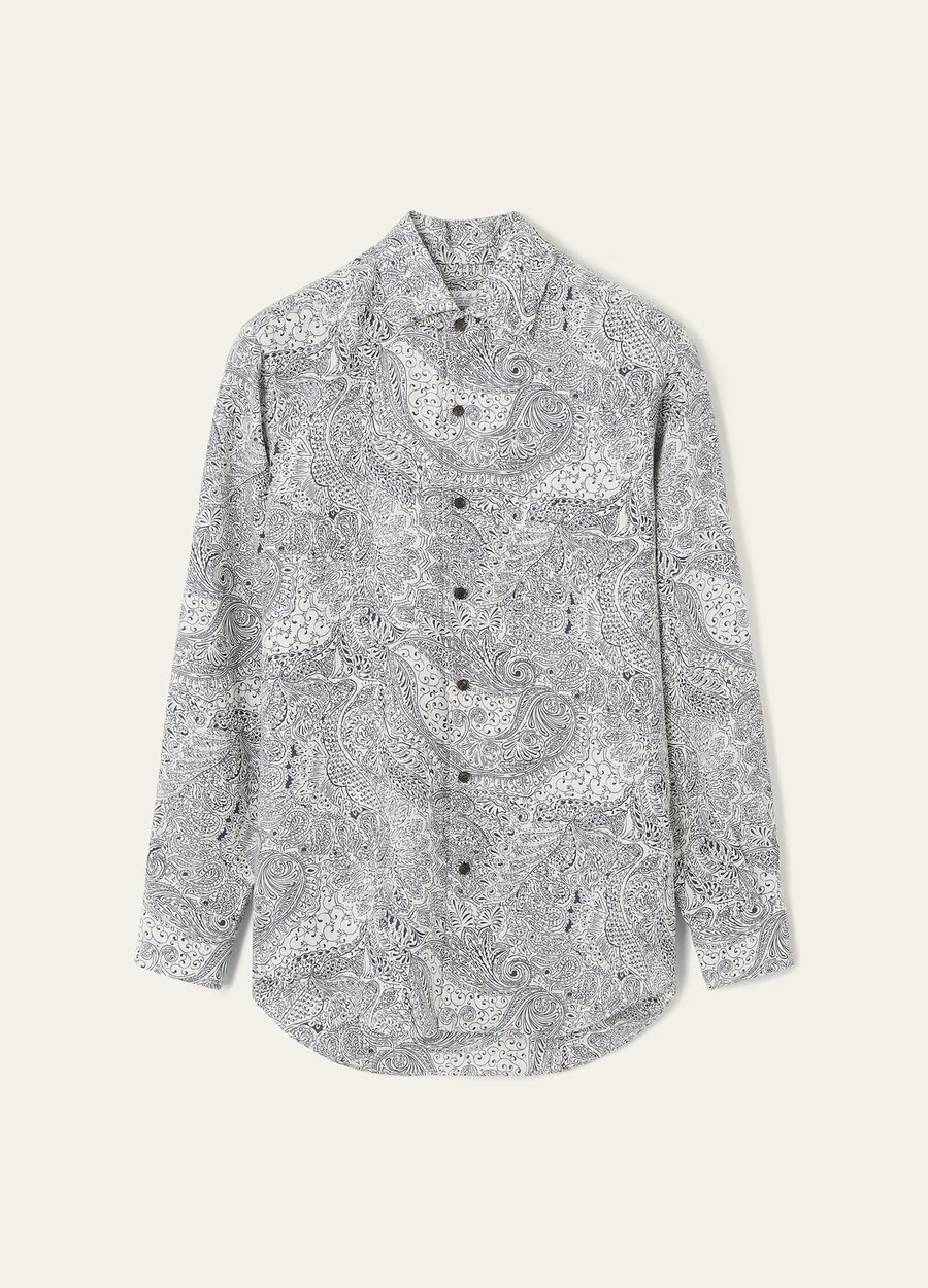 Andre Shirt Krijt/Marineblauw