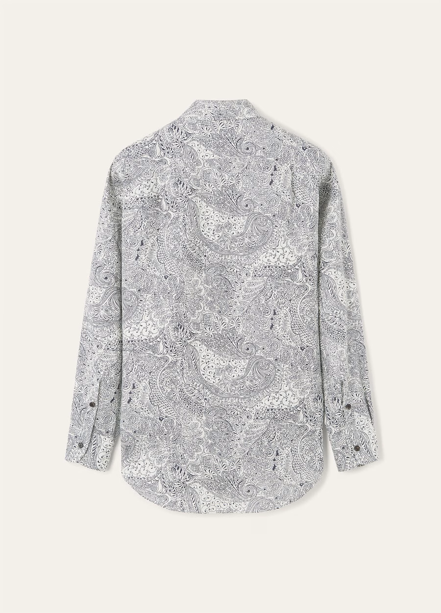 Andre Shirt Krijt/Marineblauw
