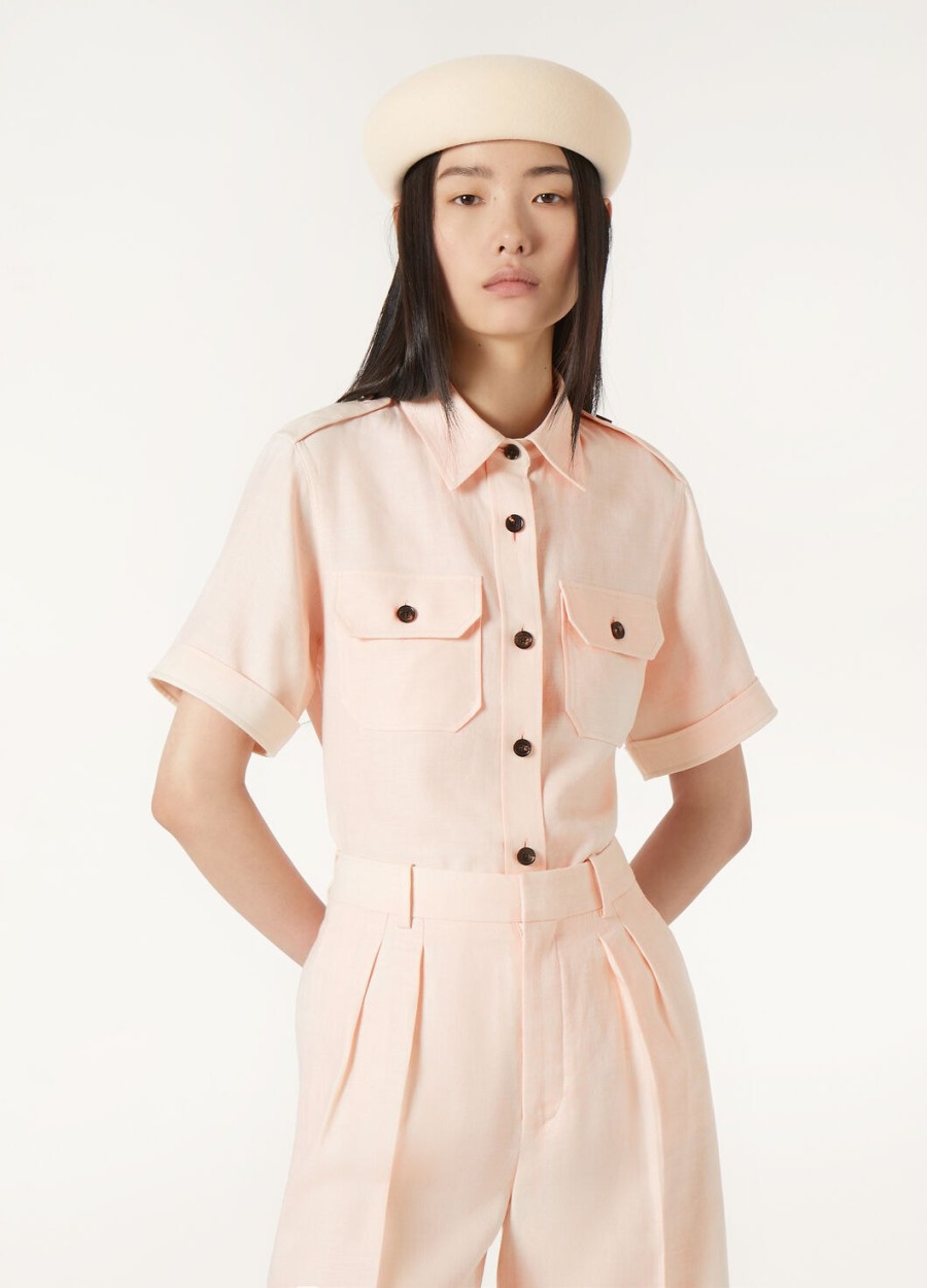 annalisa-shirt van zachte roze scheerwol
