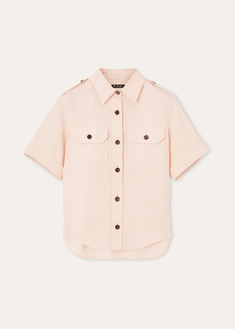 annalisa-shirt van zachte roze scheerwol