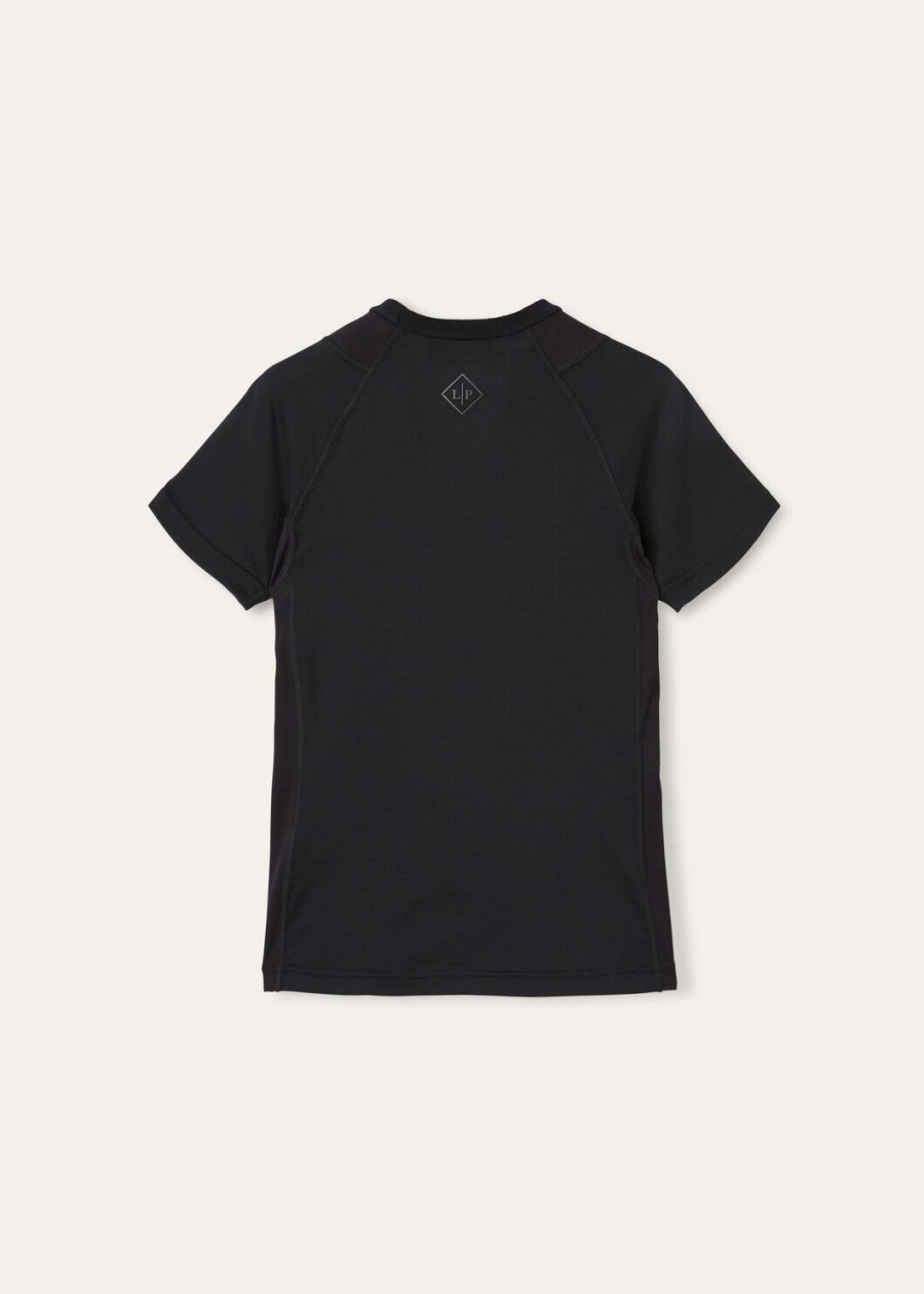 supramonte katoenen microvezel t-shirt zwart