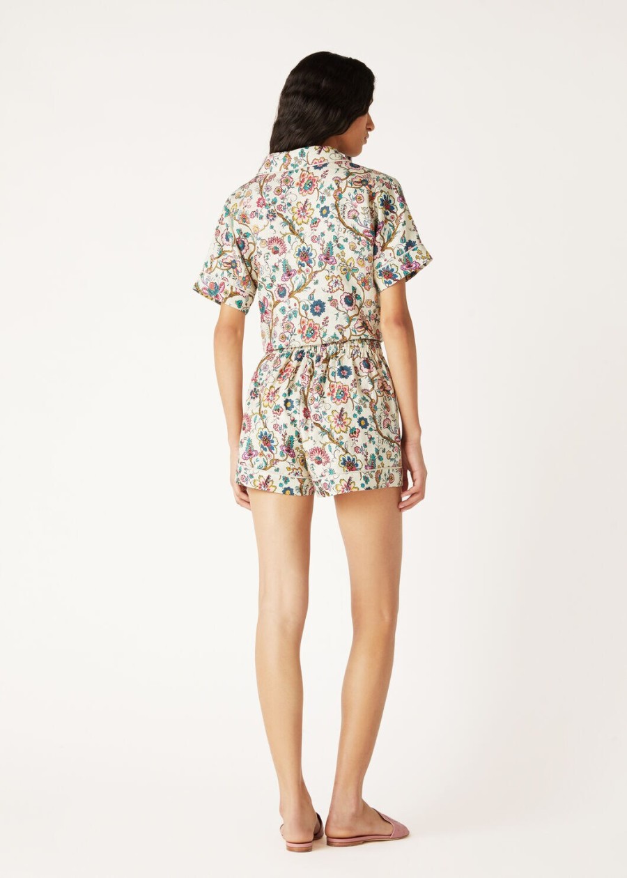 ashly shirt in sandalwoodimpressionist pinkhoney cream