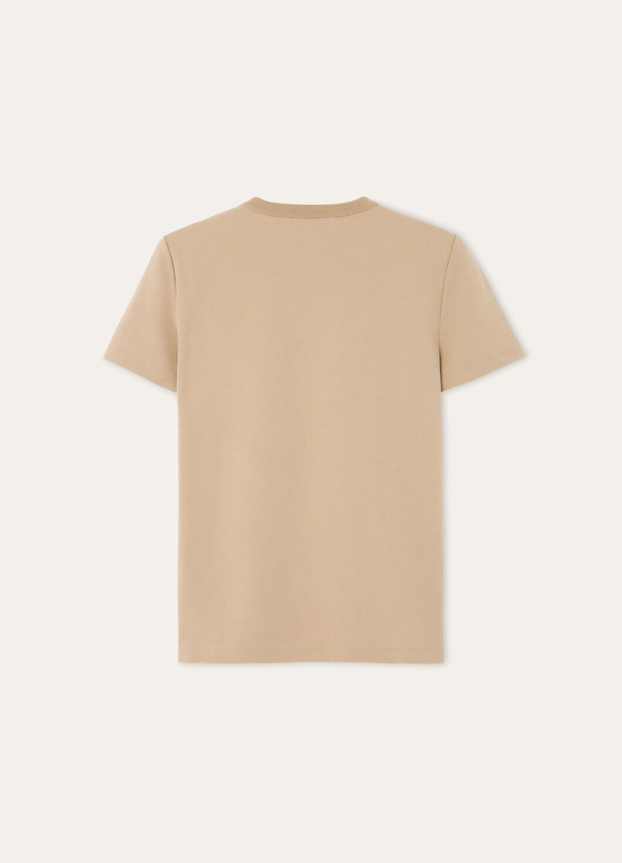 my-t t-shirt katoen kwarts beige