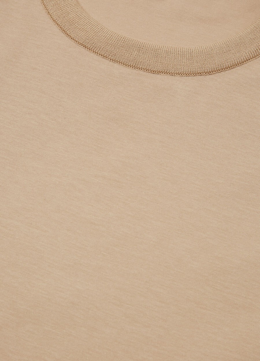my-t t-shirt katoen kwarts beige