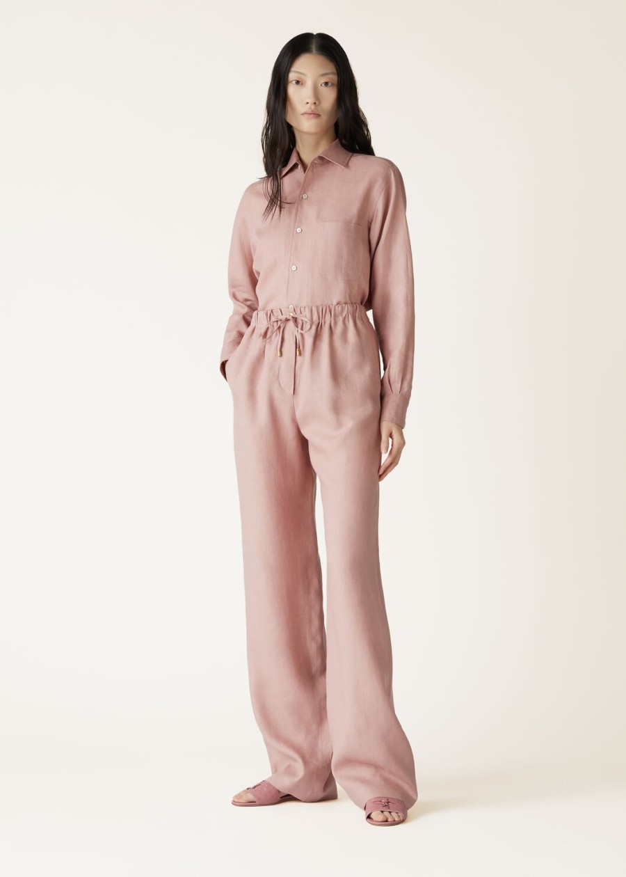 andre shirt in impressionistisch roze