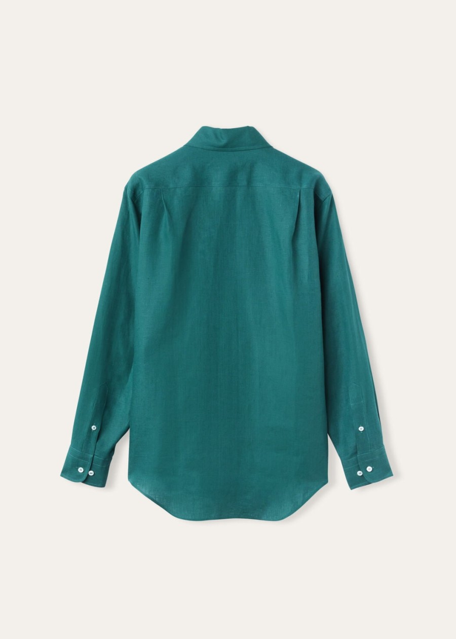andre shirt in groene spirulina