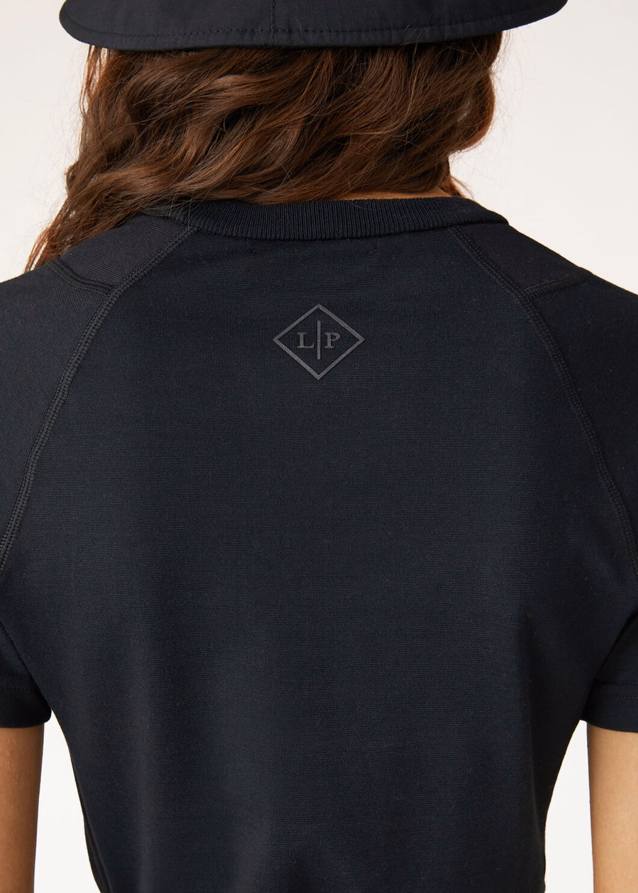 Supramonte katoenen microvezel T-shirt zwart