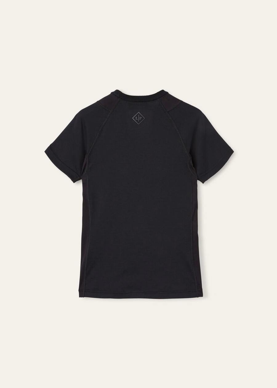 Supramonte katoenen microvezel T-shirt zwart