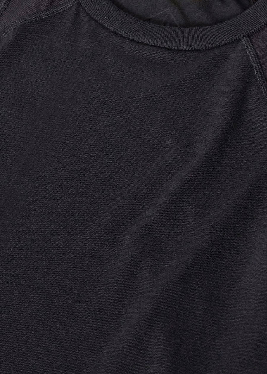 Supramonte katoenen microvezel T-shirt zwart