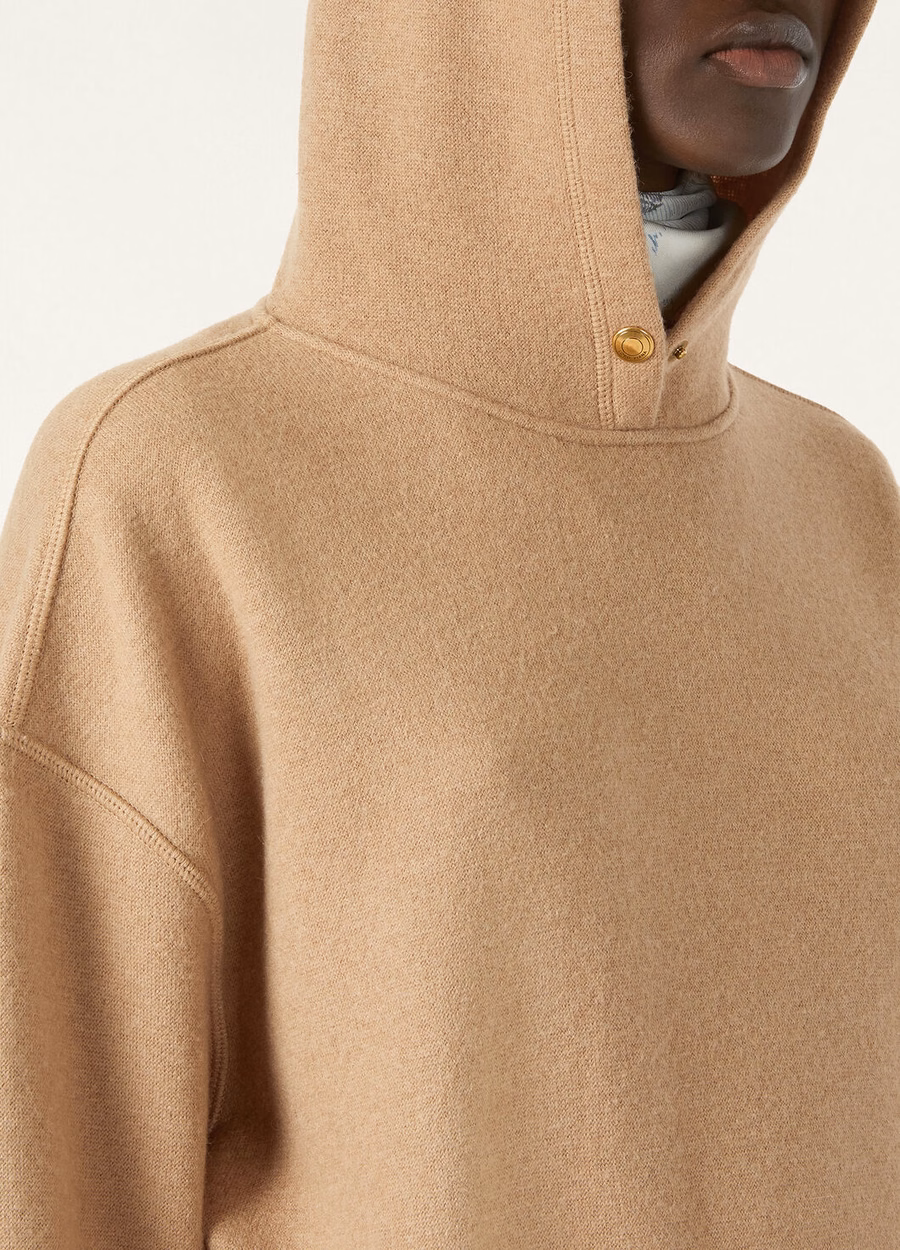 Roccapietra Hoodie Camel Lichtbruin