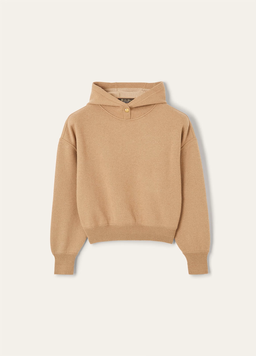 Roccapietra Hoodie Camel Lichtbruin