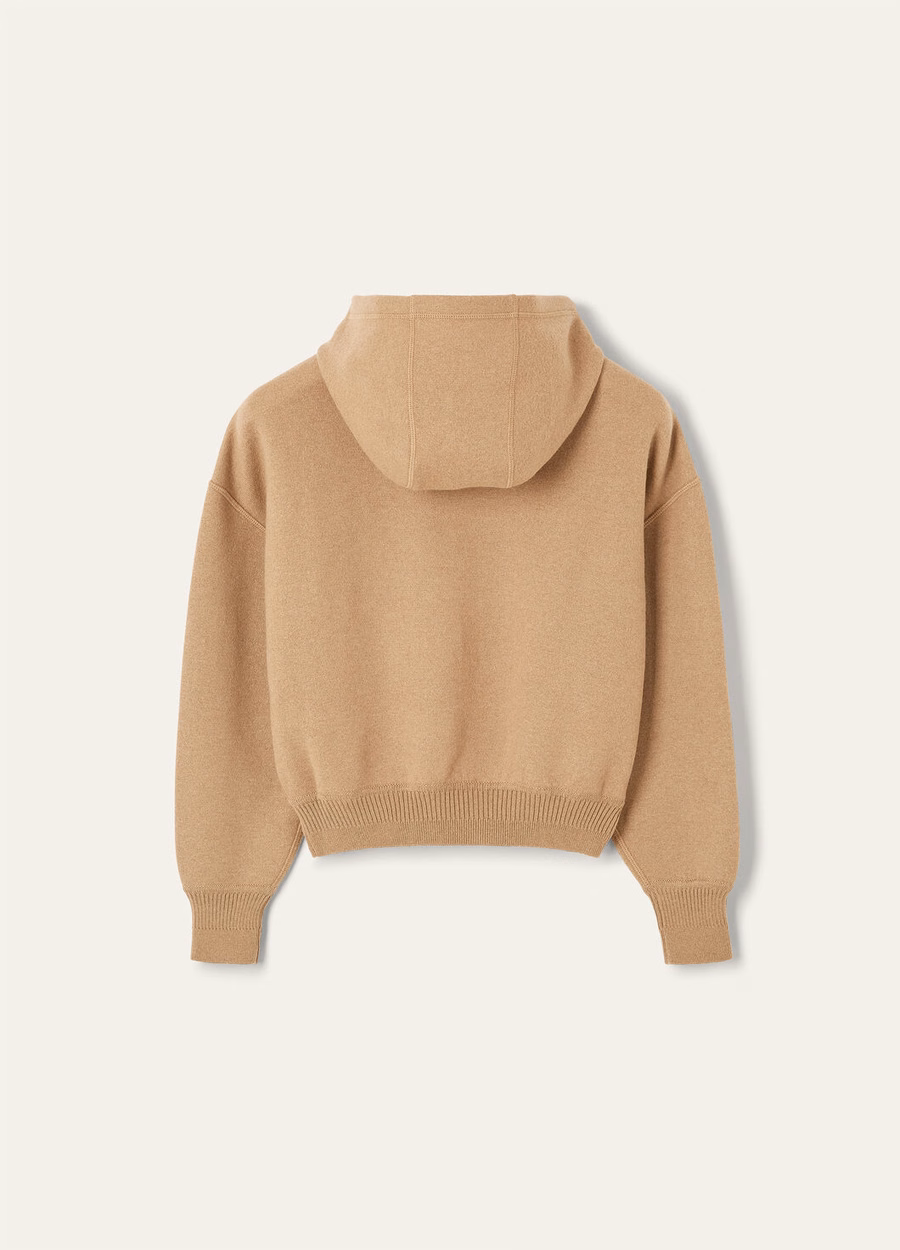 Roccapietra Hoodie Camel Lichtbruin