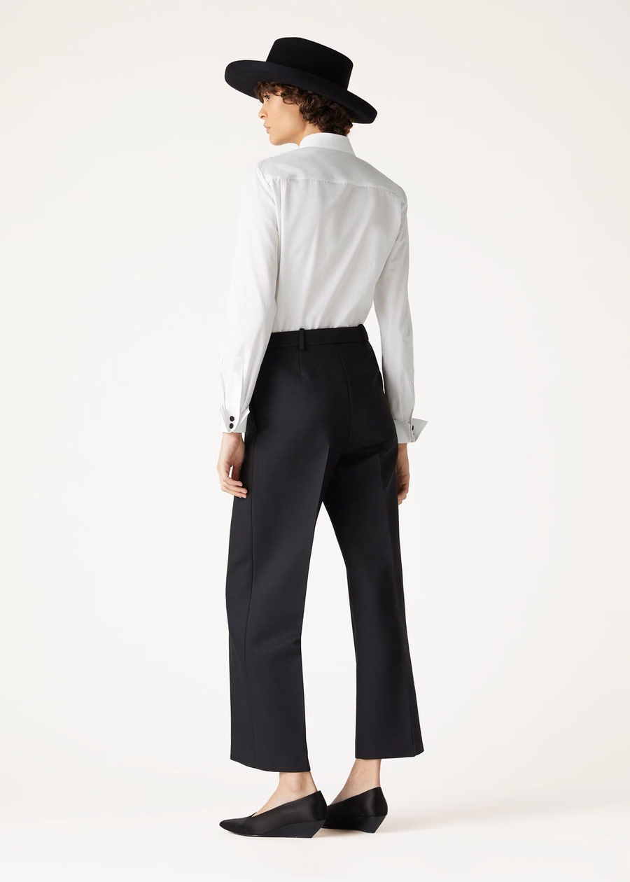 Hadiya katoenen shirt wit
