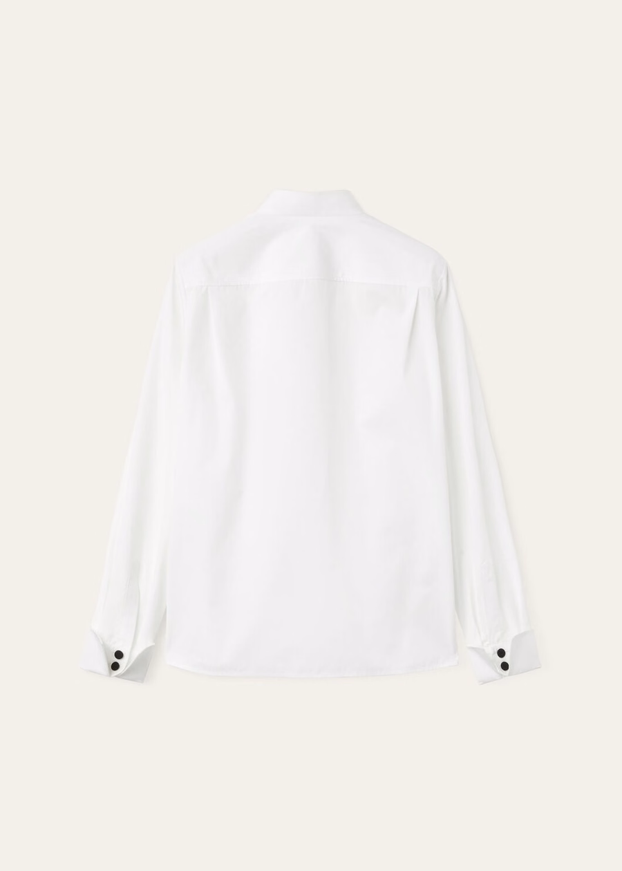 Hadiya katoenen shirt wit
