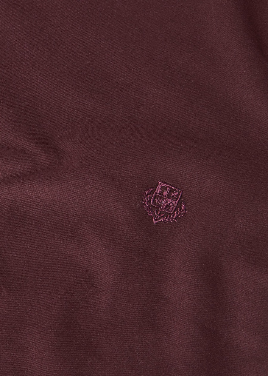 T-shirt My-T Katoen Diep Bordeauxrood