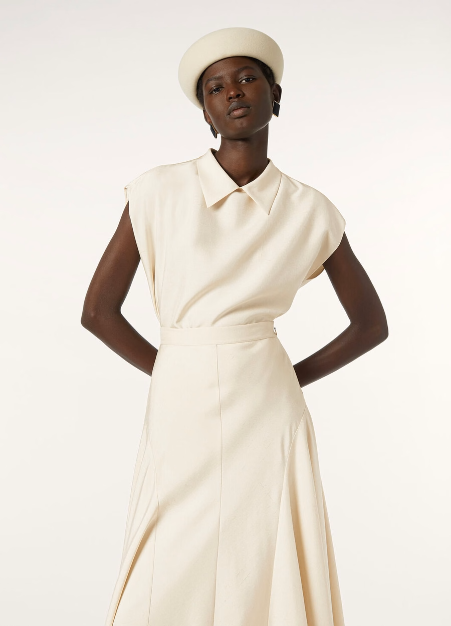 Janice zijden melk amber shirt
