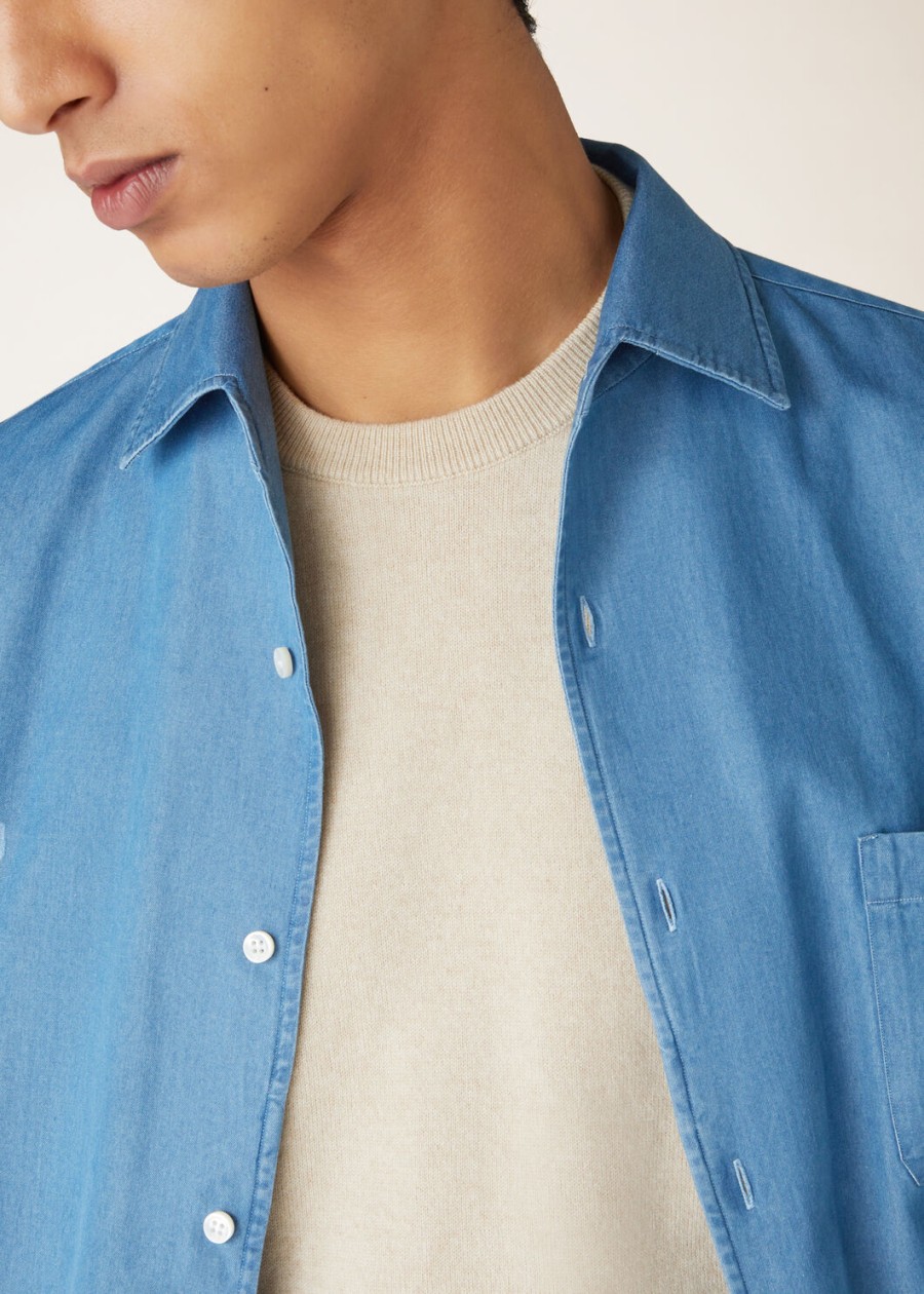 andre shirt ultra stonewashed katoen