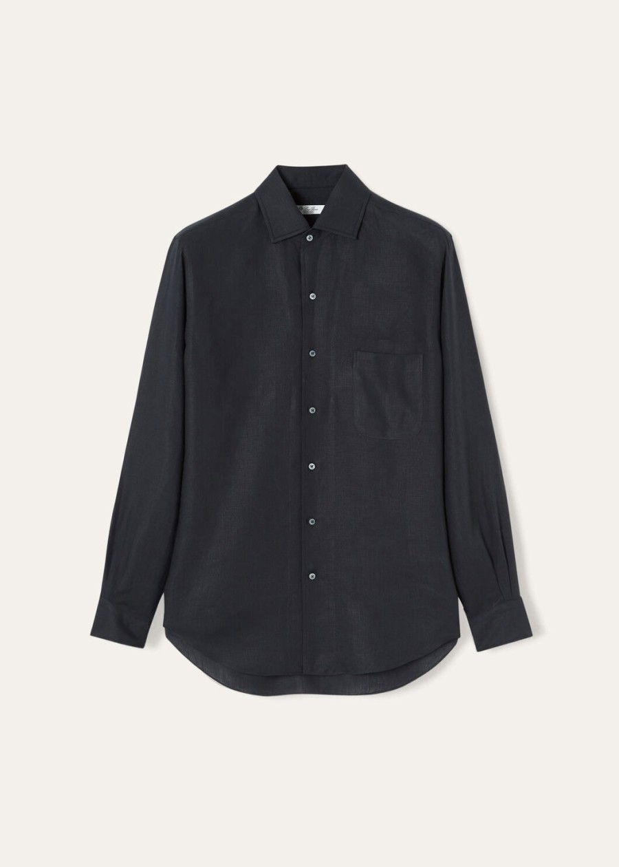 andre-shirt in marineblauw