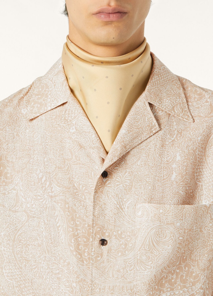 federico shirt in amberkleurige melkpijnboompit