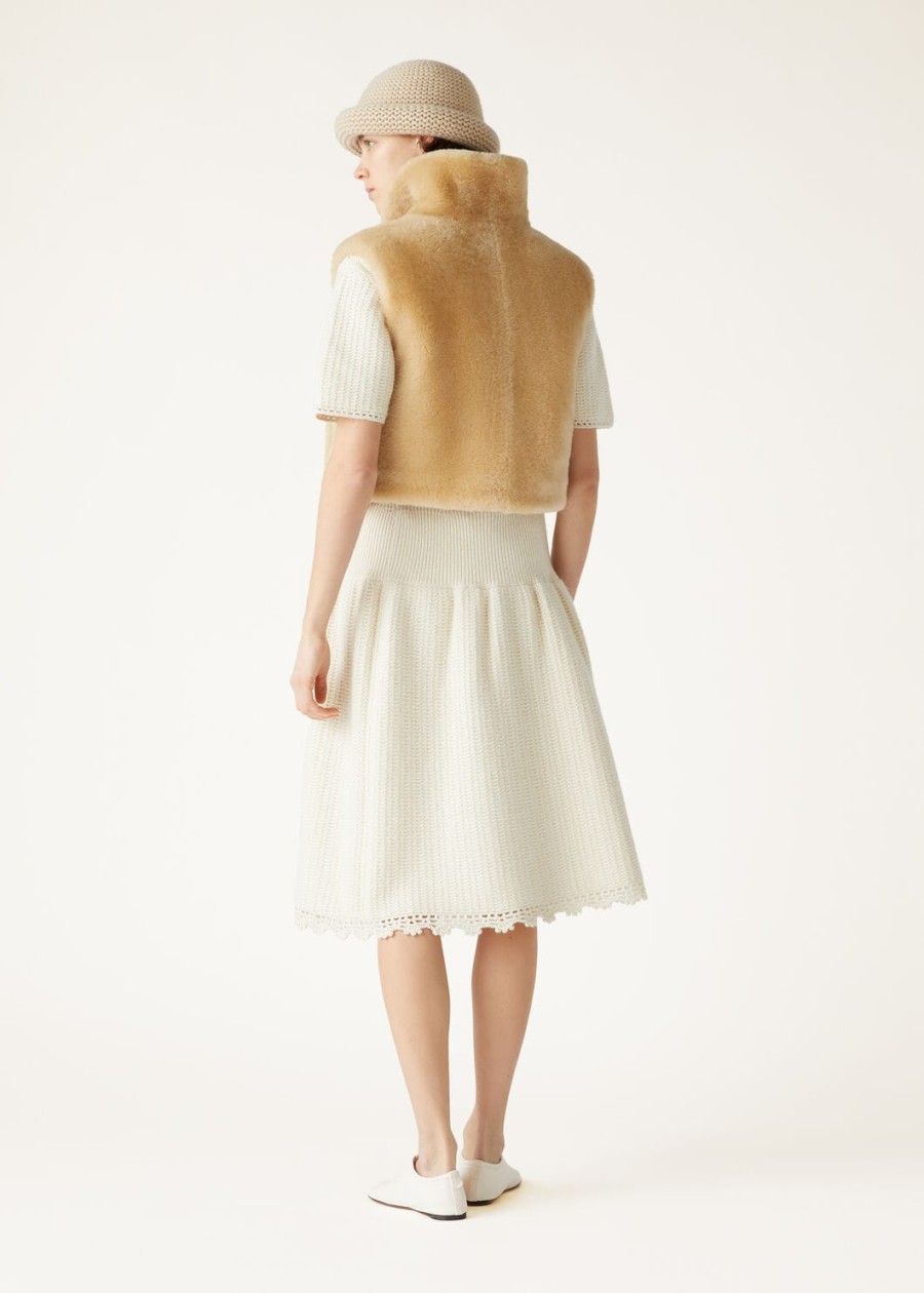fervento mohair kasjmier nougat rok