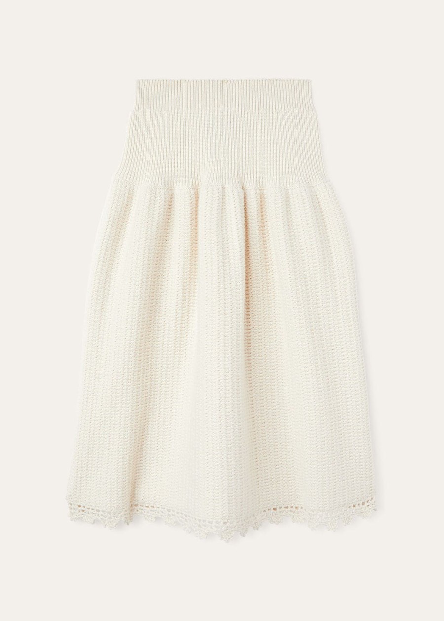fervento mohair kasjmier nougat rok