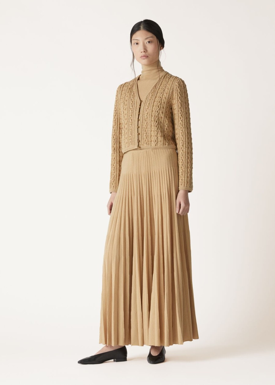 firefly kasjmier rok in transparant goud