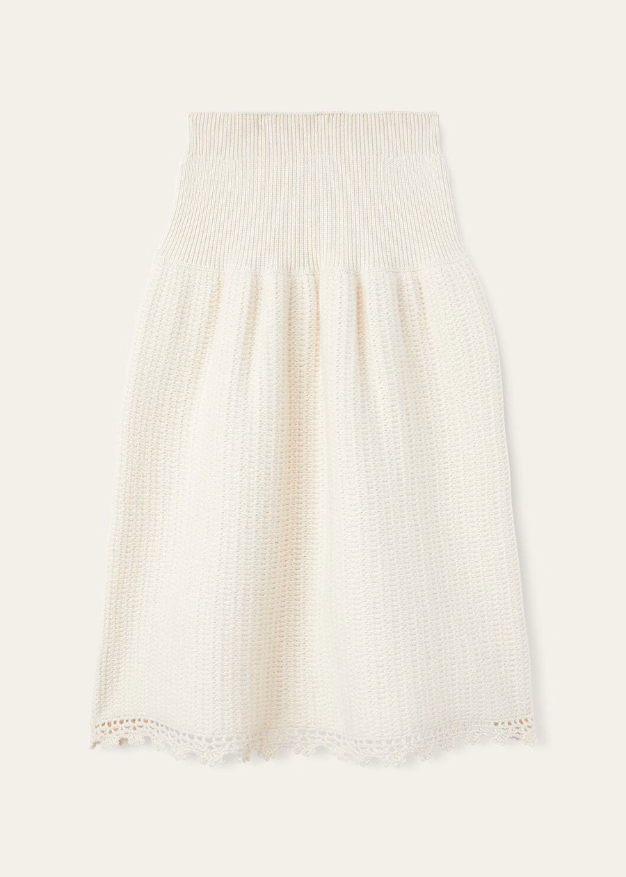 Fervento Mohair Kasjmier Nougat Rok