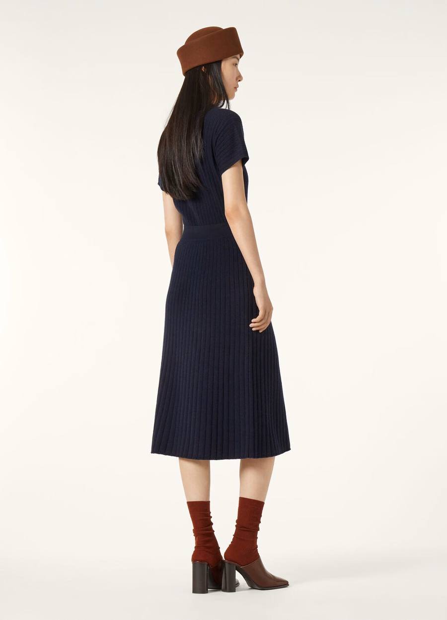 Marineblauwe babykasjmier Coste rok