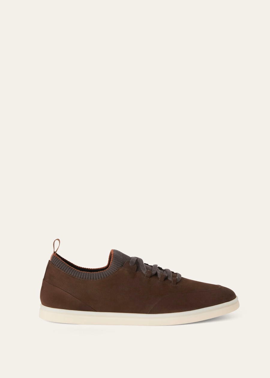 Soho Walk kalfsleren sneakers, chocolade