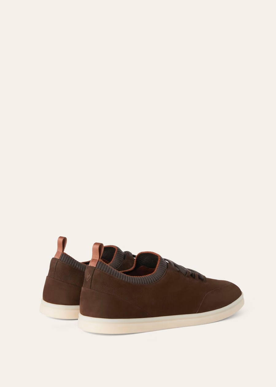 Soho Walk kalfsleren sneakers, chocolade