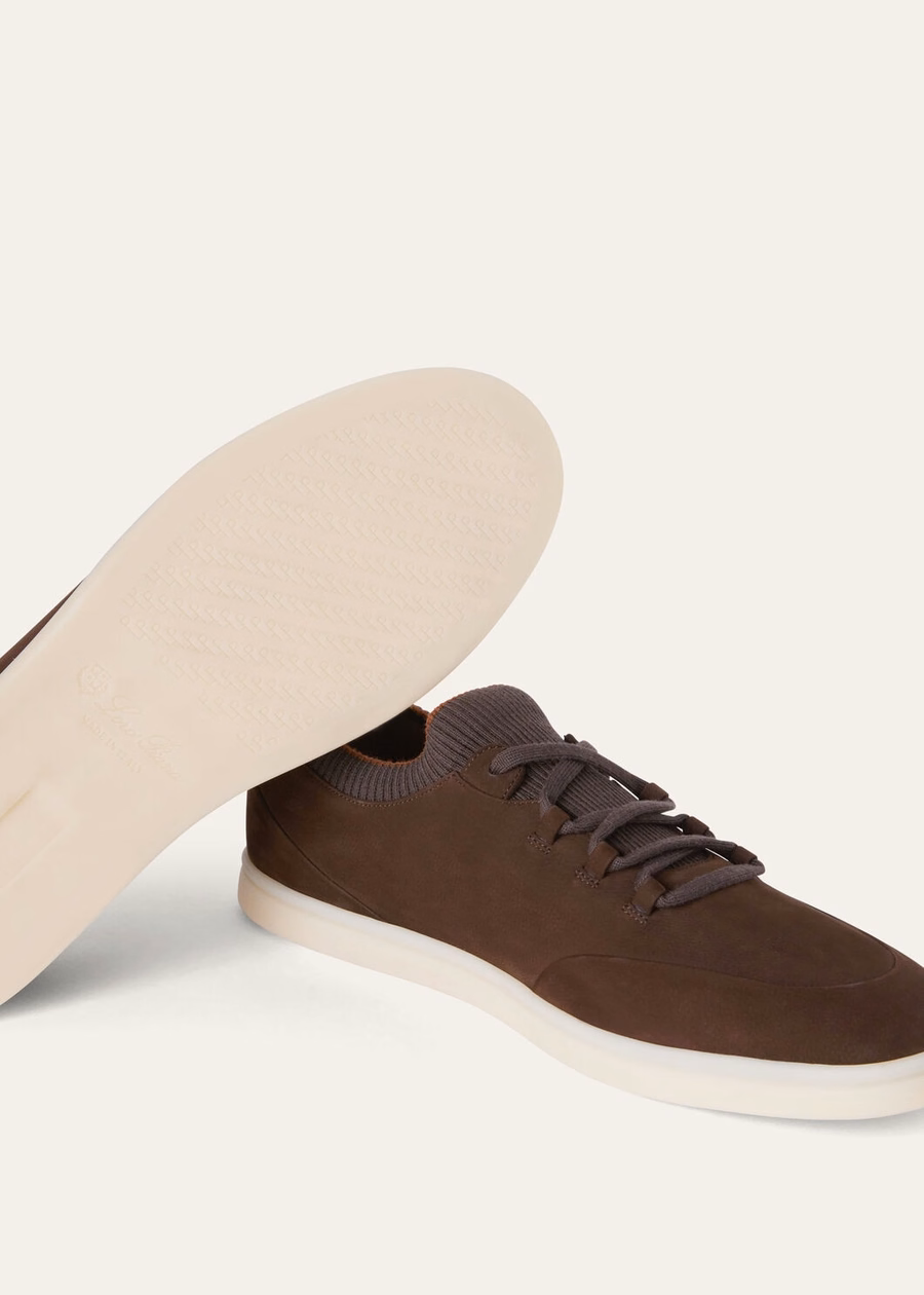 Soho Walk kalfsleren sneakers, chocolade