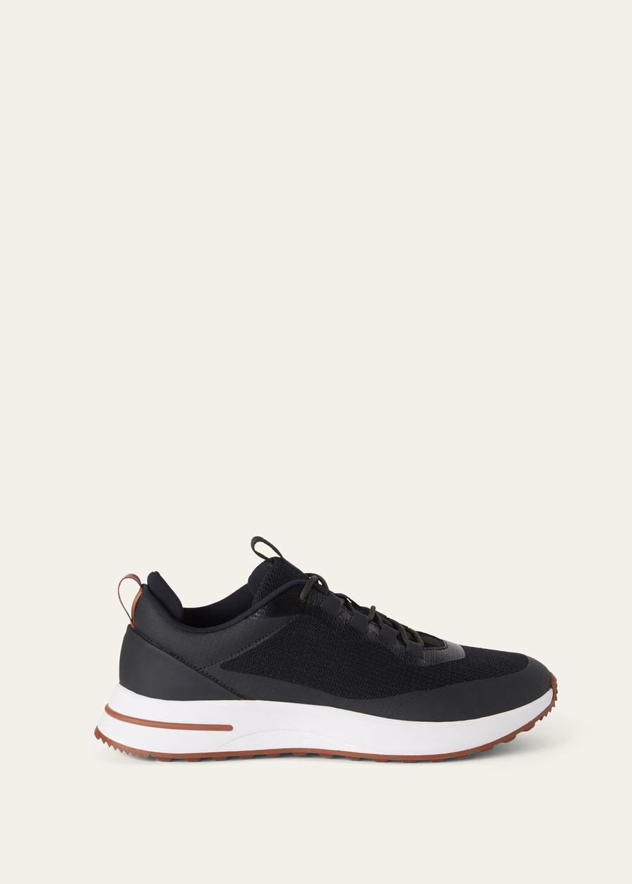 Weekendsneakers, microvezel, zwart