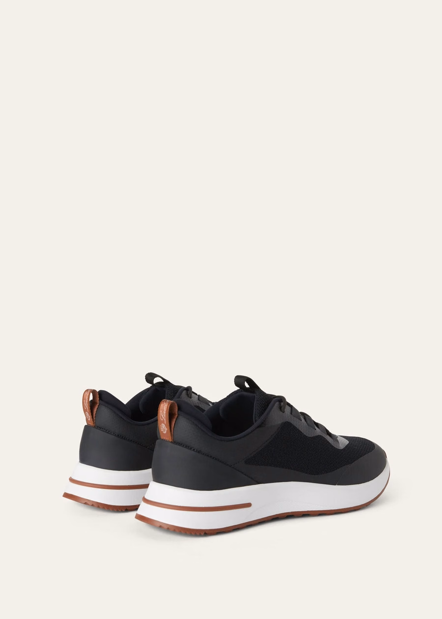 Weekendsneakers, microvezel, zwart