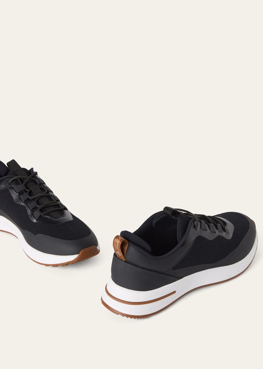 Weekendsneakers, microvezel, zwart