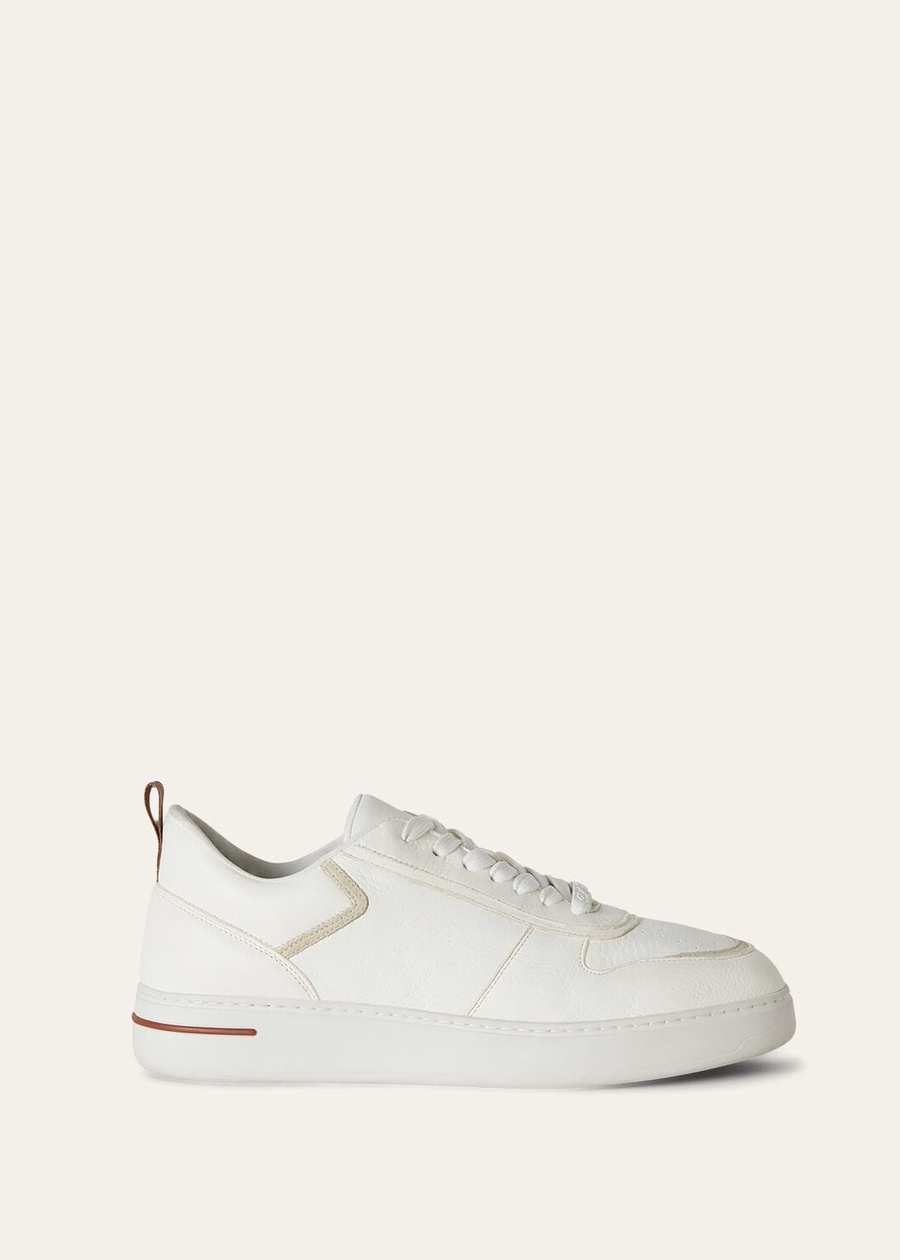 Newport Walk witte sneakers van hertenleer