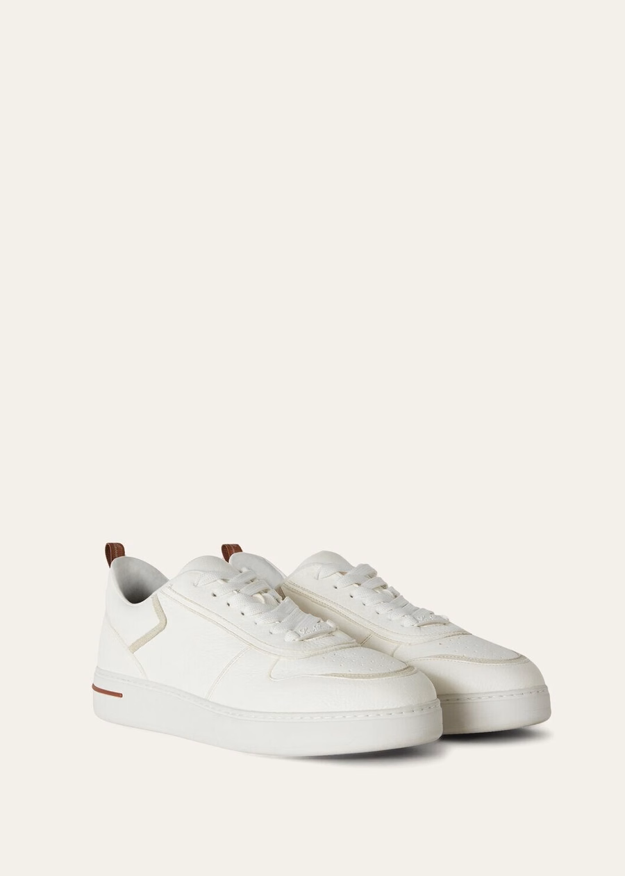 Newport Walk witte sneakers van hertenleer