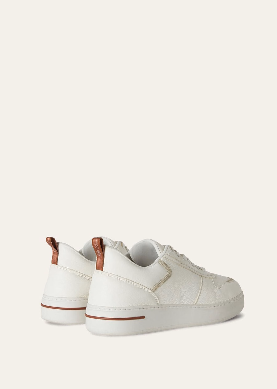 Newport Walk witte sneakers van hertenleer