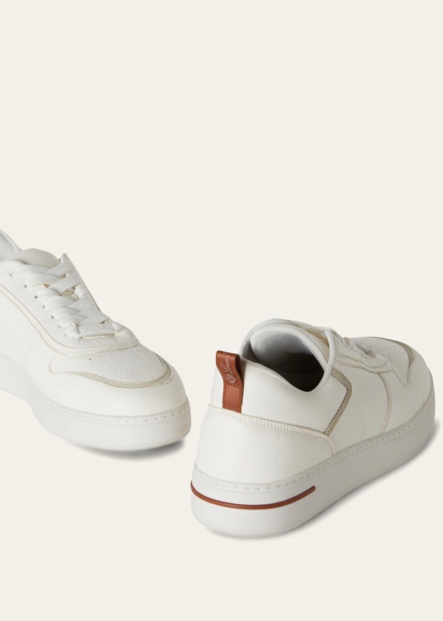 Newport Walk witte sneakers van hertenleer