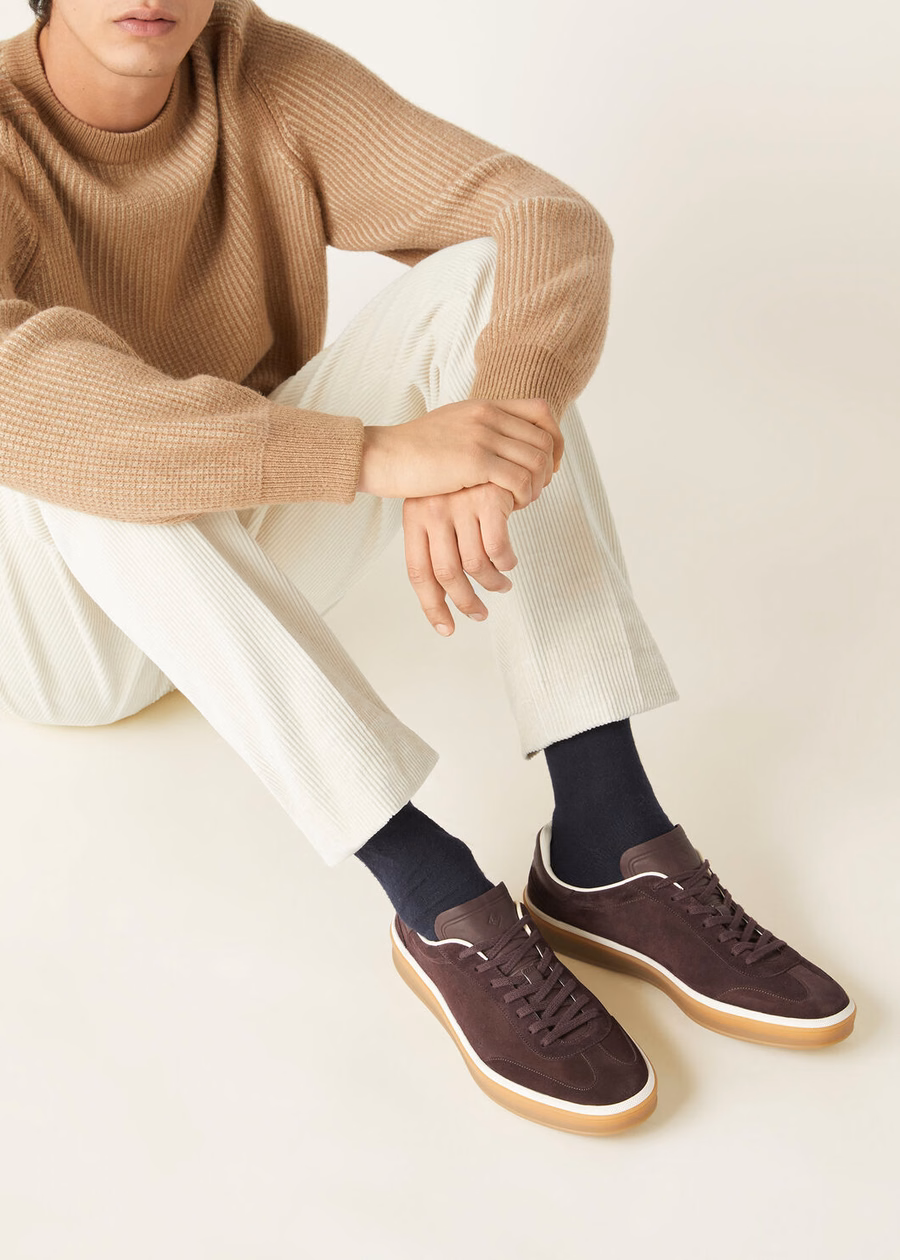 Tennis Walk Tennis suède Kalfsleer Split Amarone