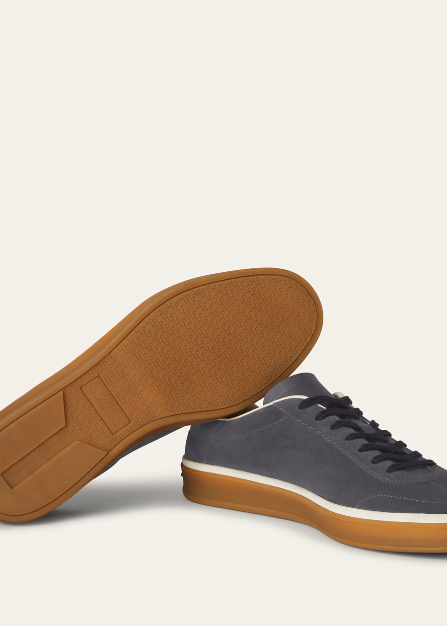 Tennis Walk Tennis Suede Kalfsleer Split Warm Grijs