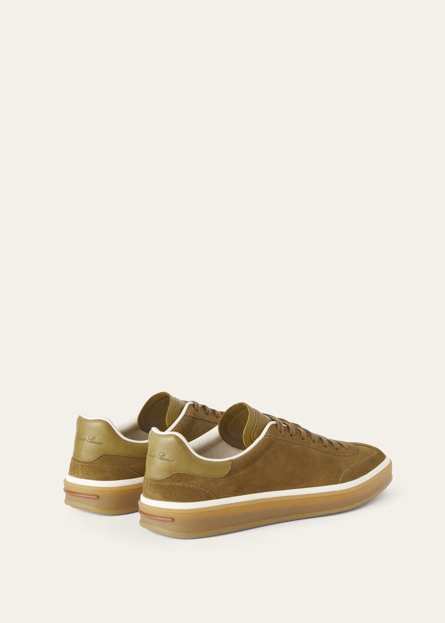Tennis Walk Tennis Suede Calf Split Tundra Green