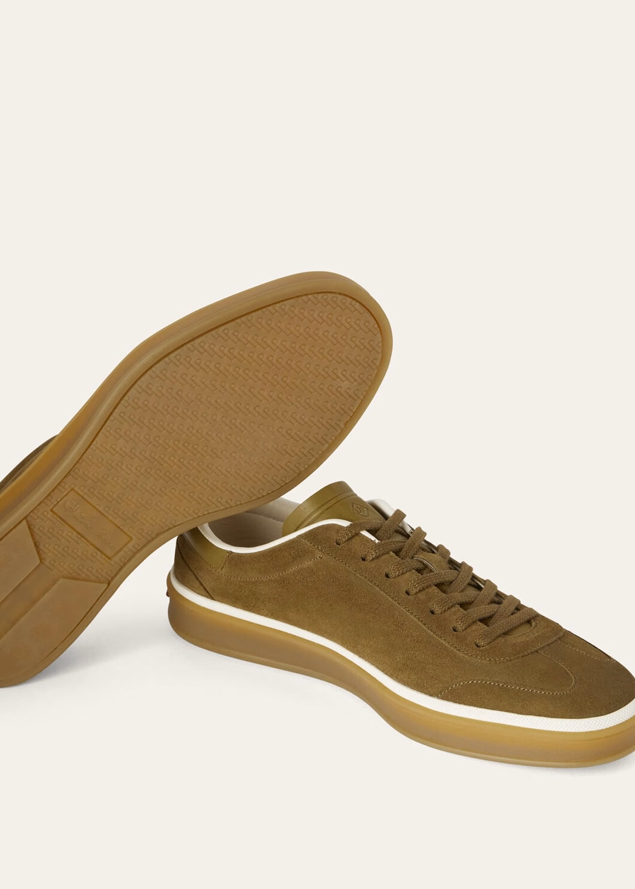 Tennis Walk Tennis Suede Calf Split Tundra Green