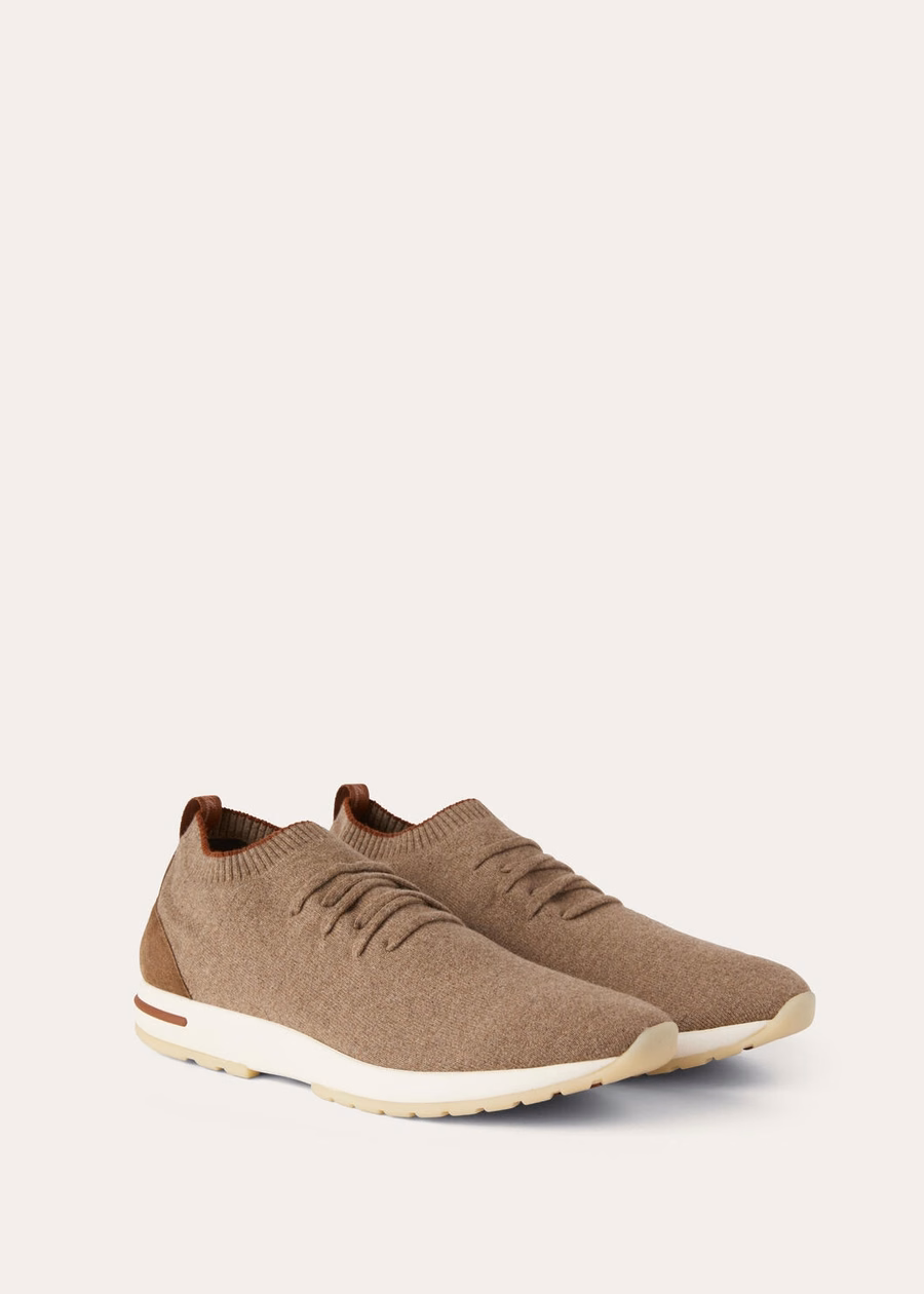 Loro 360 LP Flexy Walk Sneaker Cashmere Grain Brown Mel