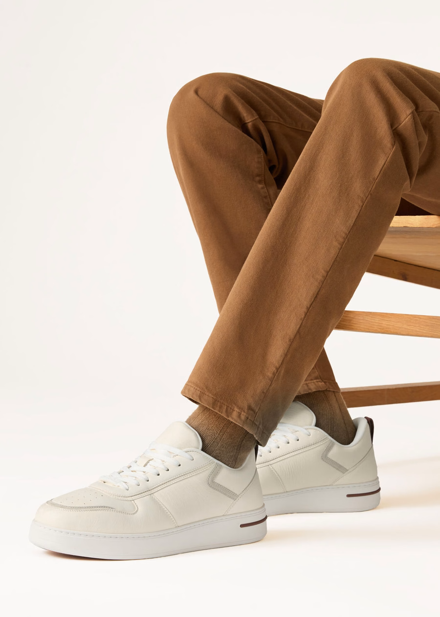 Newport 2.0 Walk sneaker in wit kalfsleer