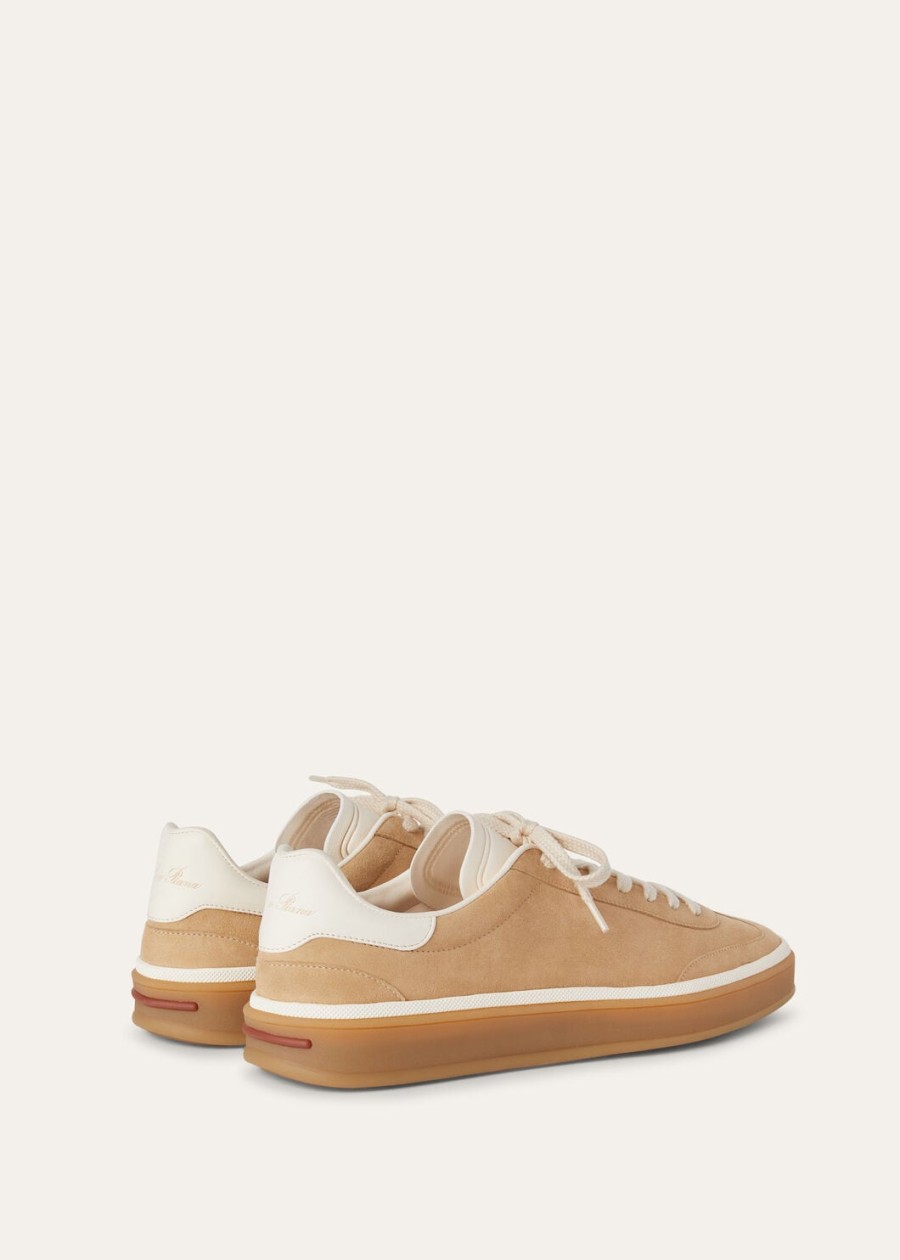 tenniswandelschoenen van suède met splitkuit windy dunes