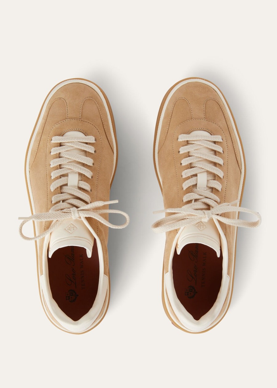 tenniswandelschoenen van suède met splitkuit windy dunes