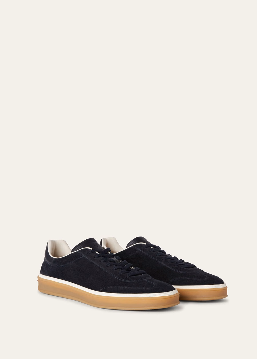 Walk Tennis Suede Calf Split Navy Blue
